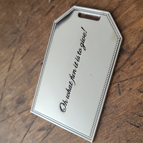 Neiman Marcus Silvertone Gift Tag - Picture 2 of 4